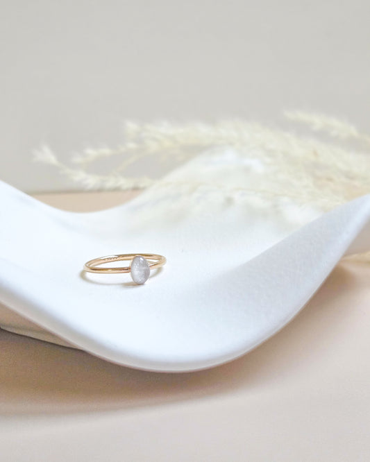 Cremation Oval Ring in 14K Gold Filled