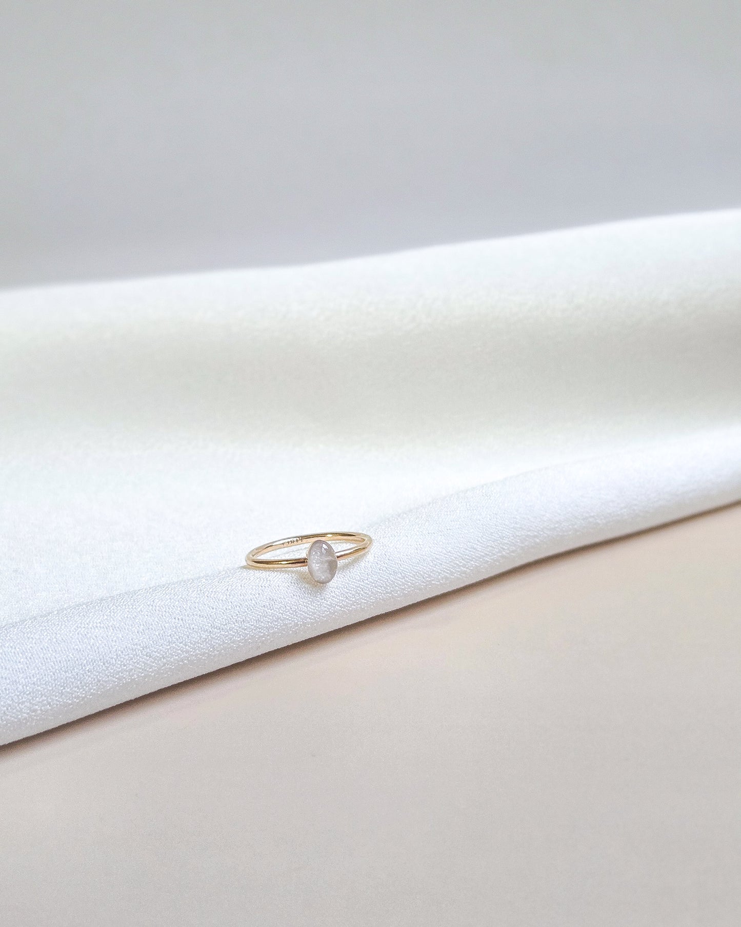 Cremation Oval Ring in 14K Gold Filled