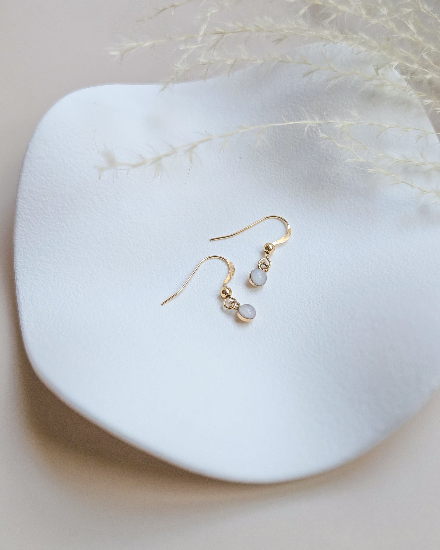 Milk Fishhook Earrings
