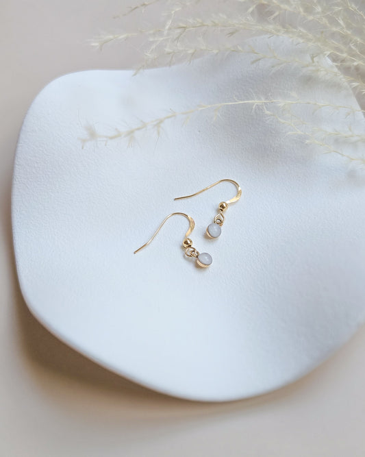 Milk Fishhook Earrings