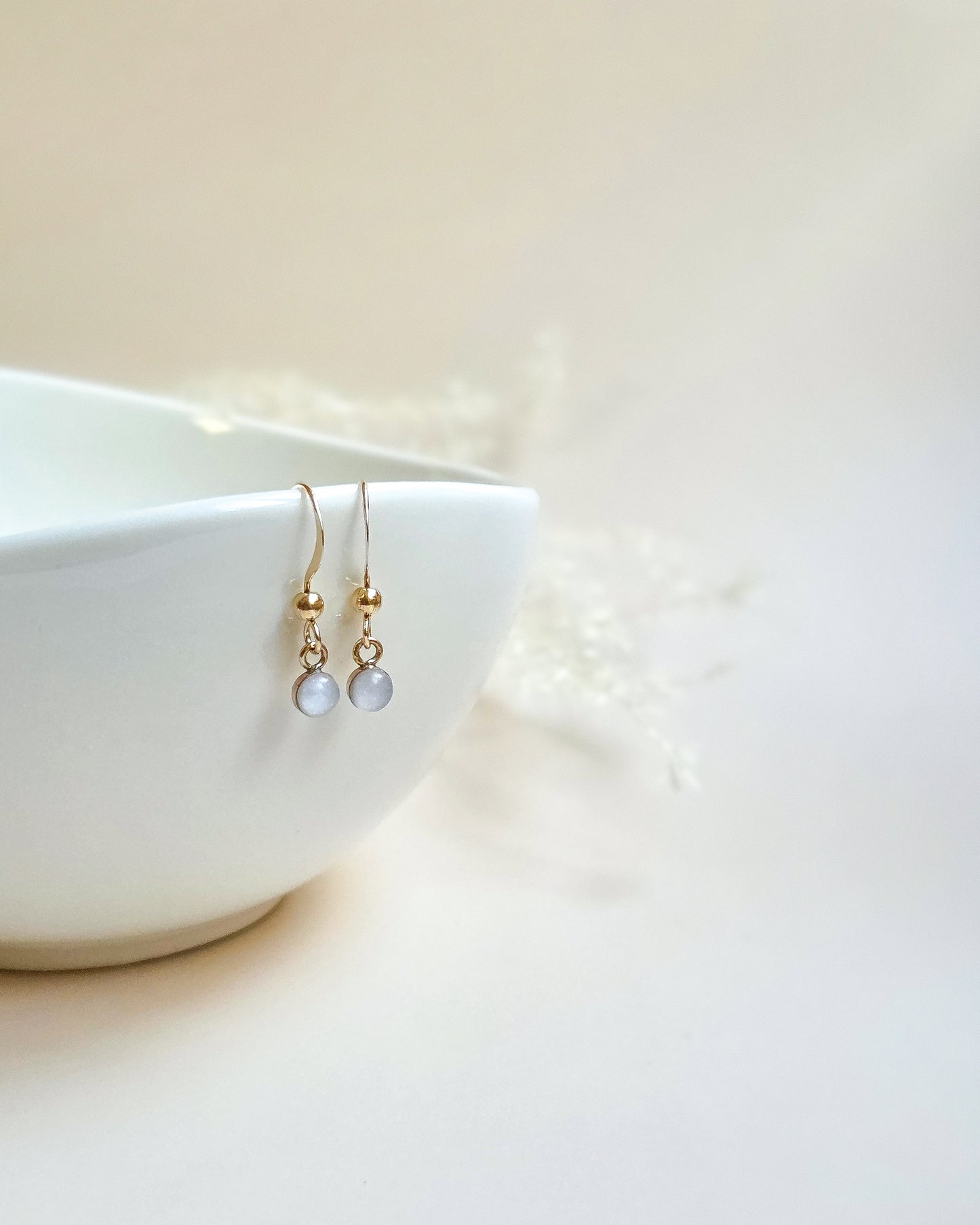 Milk Fishhook Earrings
