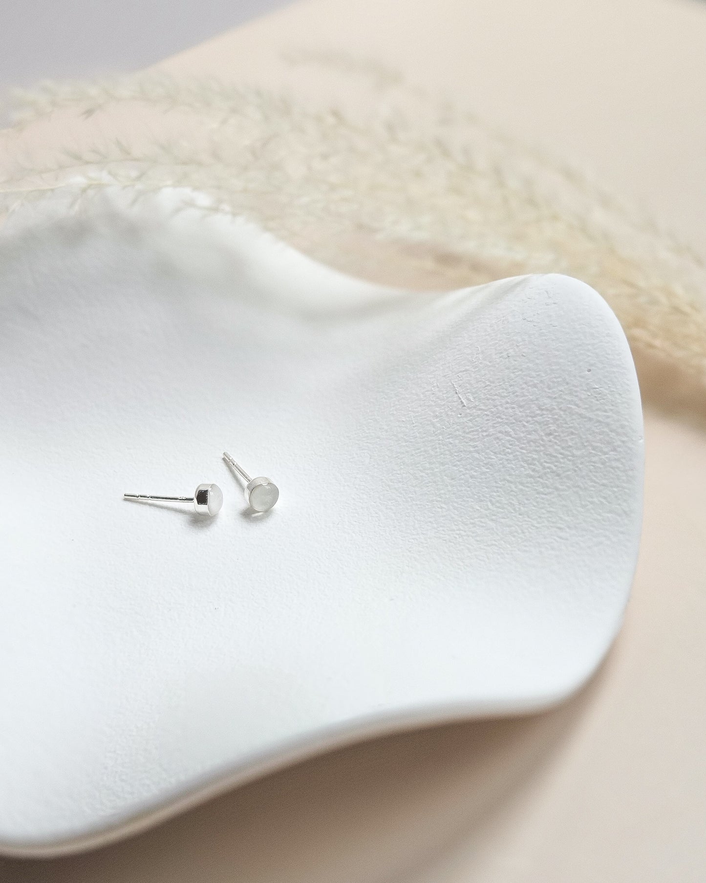 Milk Stud Earrings