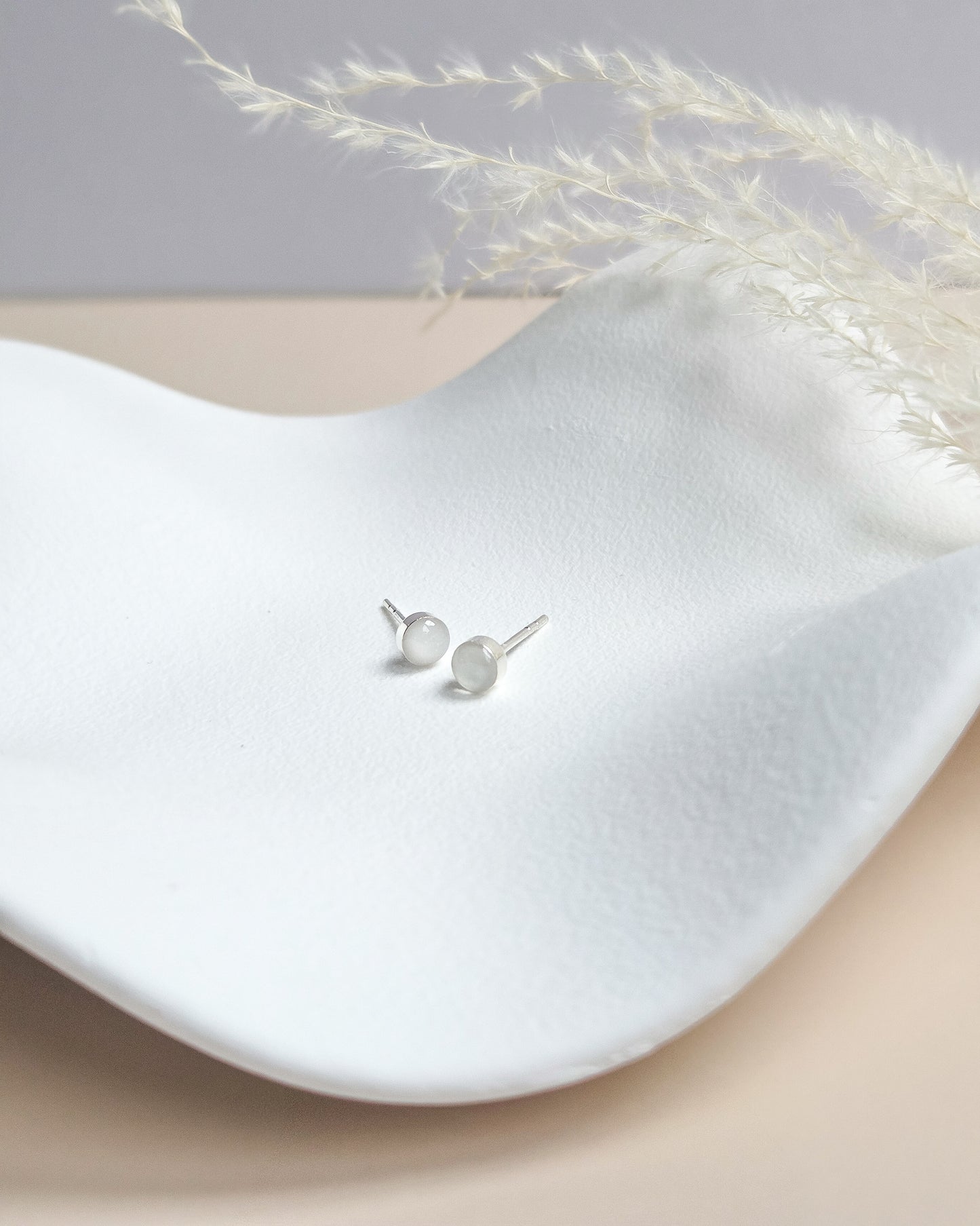 Milk Stud Earrings