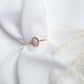 Cremation Oval Ring in Rose Gold Filled