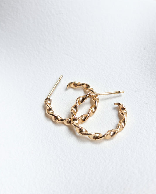 Twisted Hoop Earrings