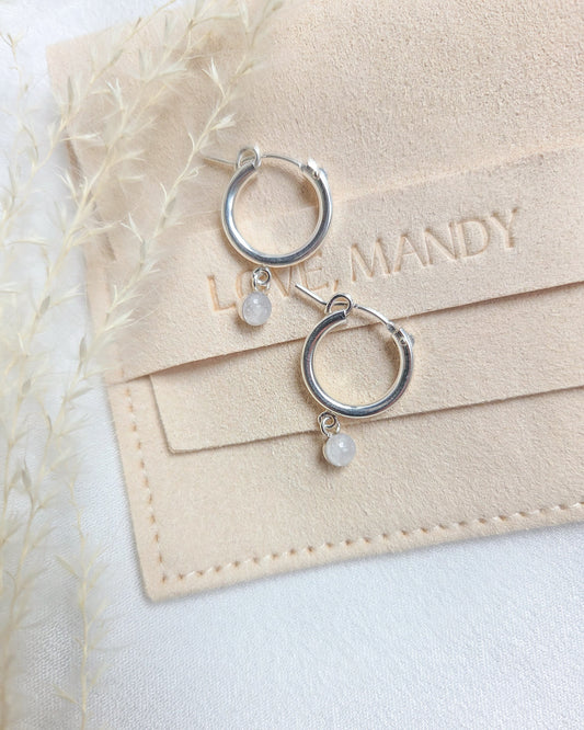 Cremation Hoop Earrings