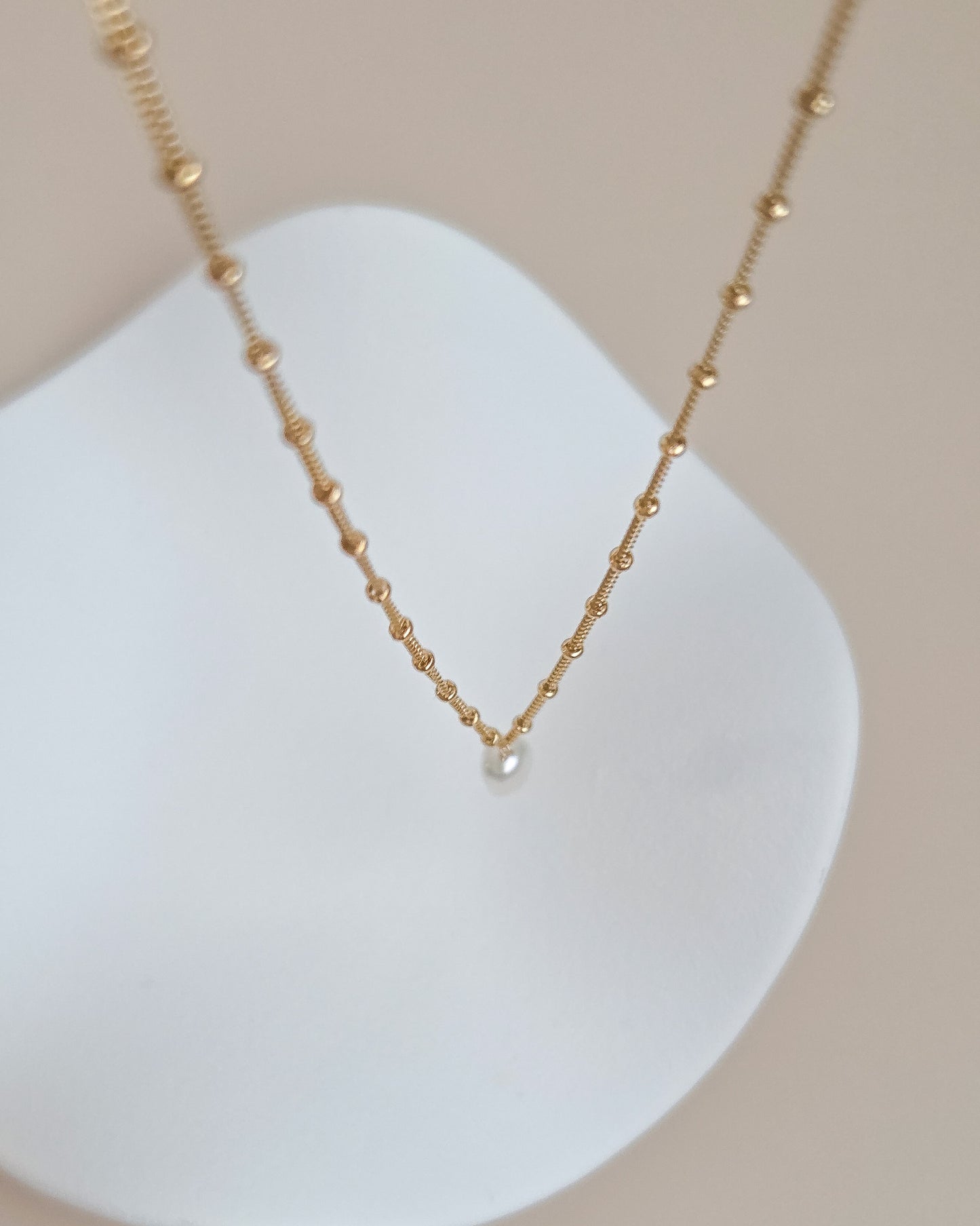 Satellite Pearl Necklace