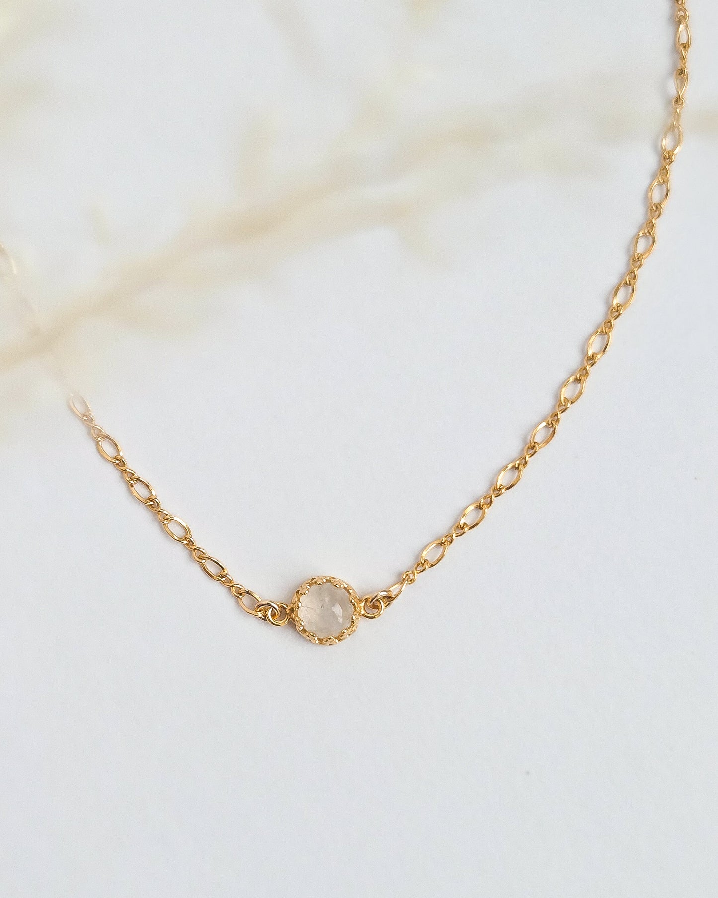 Crown Moonstone Necklace