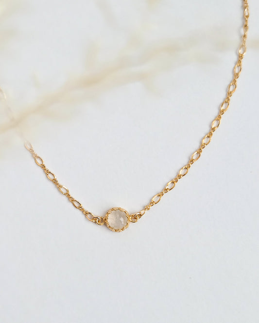 Crown Moonstone Necklace