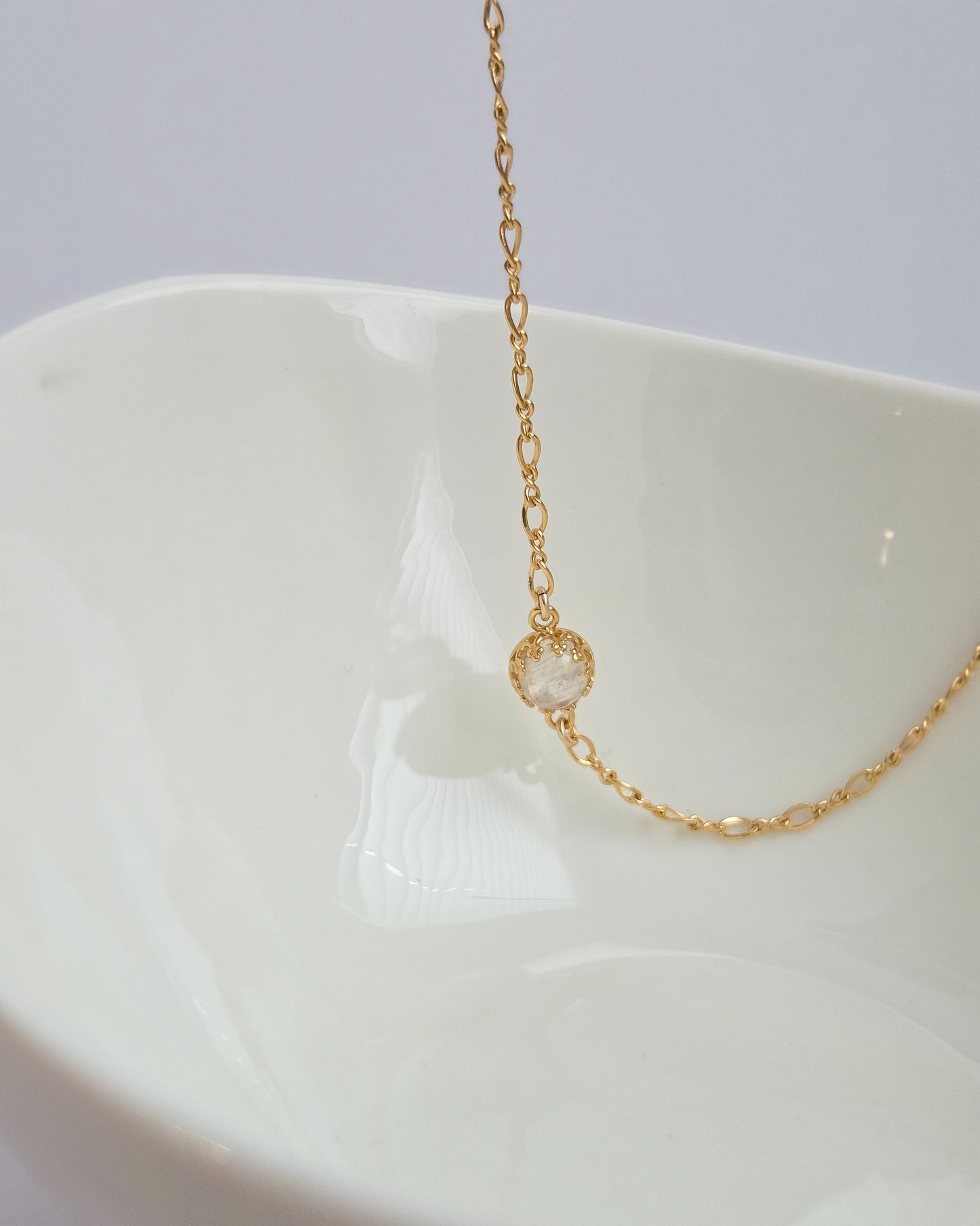 Crown Moonstone Necklace