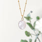 Cremation Oval Necklace in 14k Gold Filled