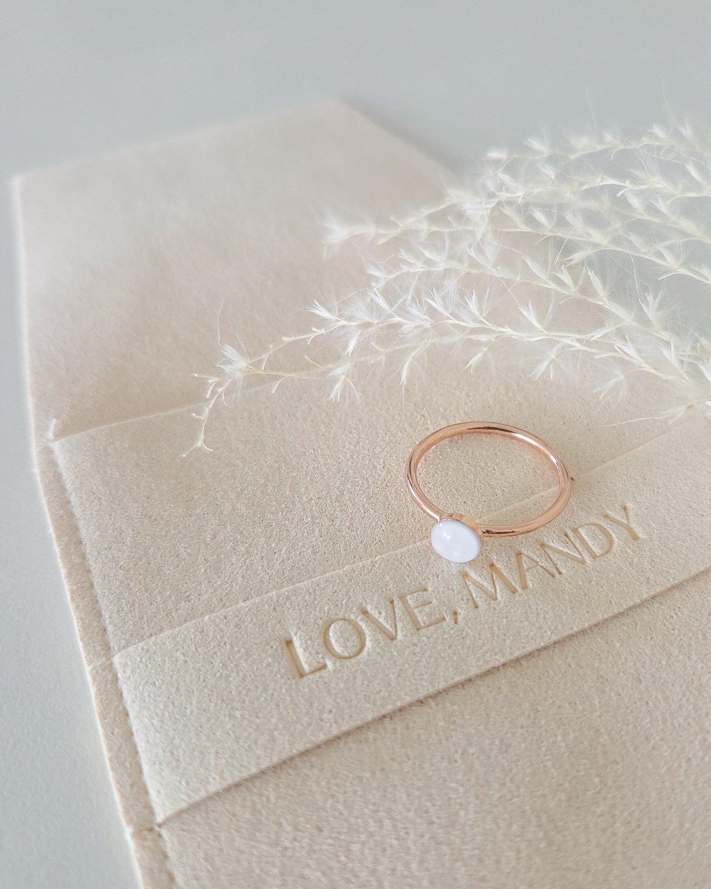 Milk Circle Ring in Rose Gold Filled