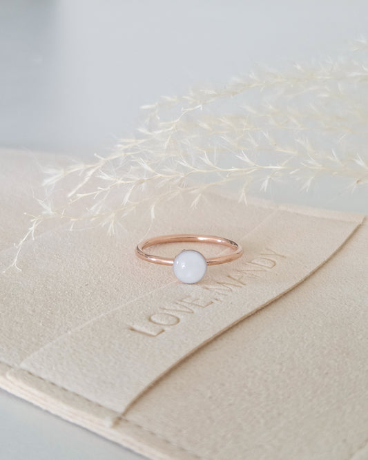 Milk Circle Ring in Rose Gold Filled