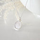 Cremation Oval Necklace in 925 Sterling Silver
