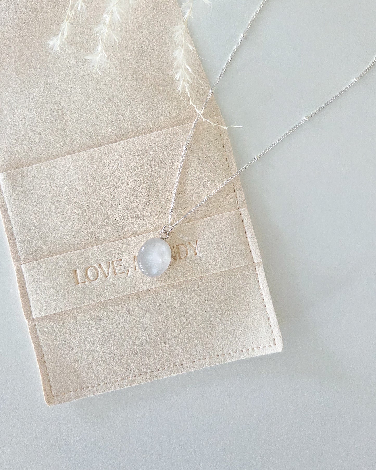 Cremation Oval Necklace in 925 Sterling Silver