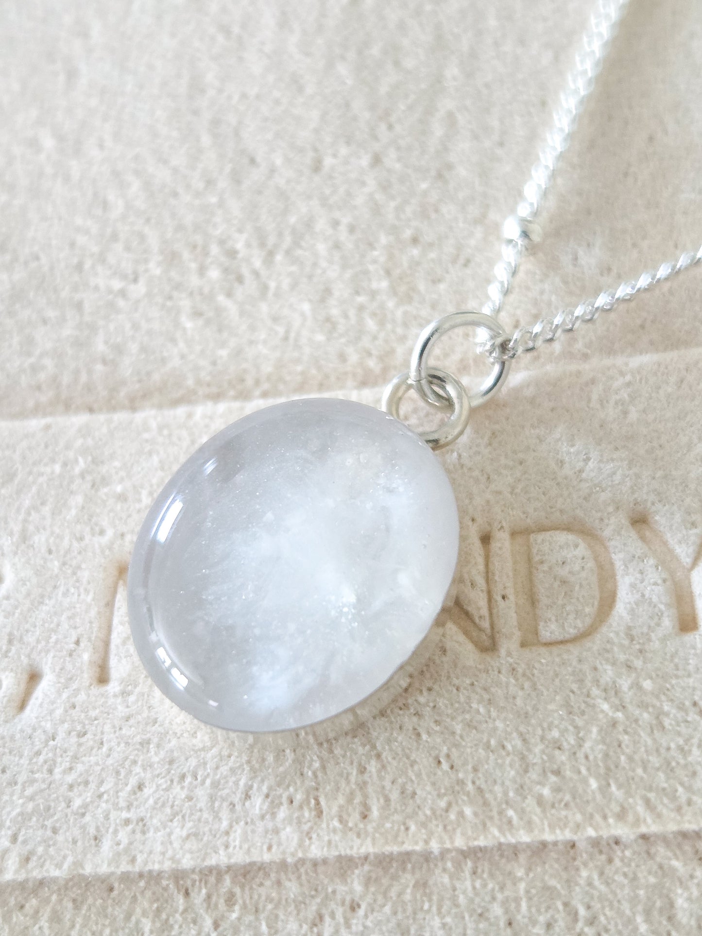 Cremation Oval Necklace in 925 Sterling Silver