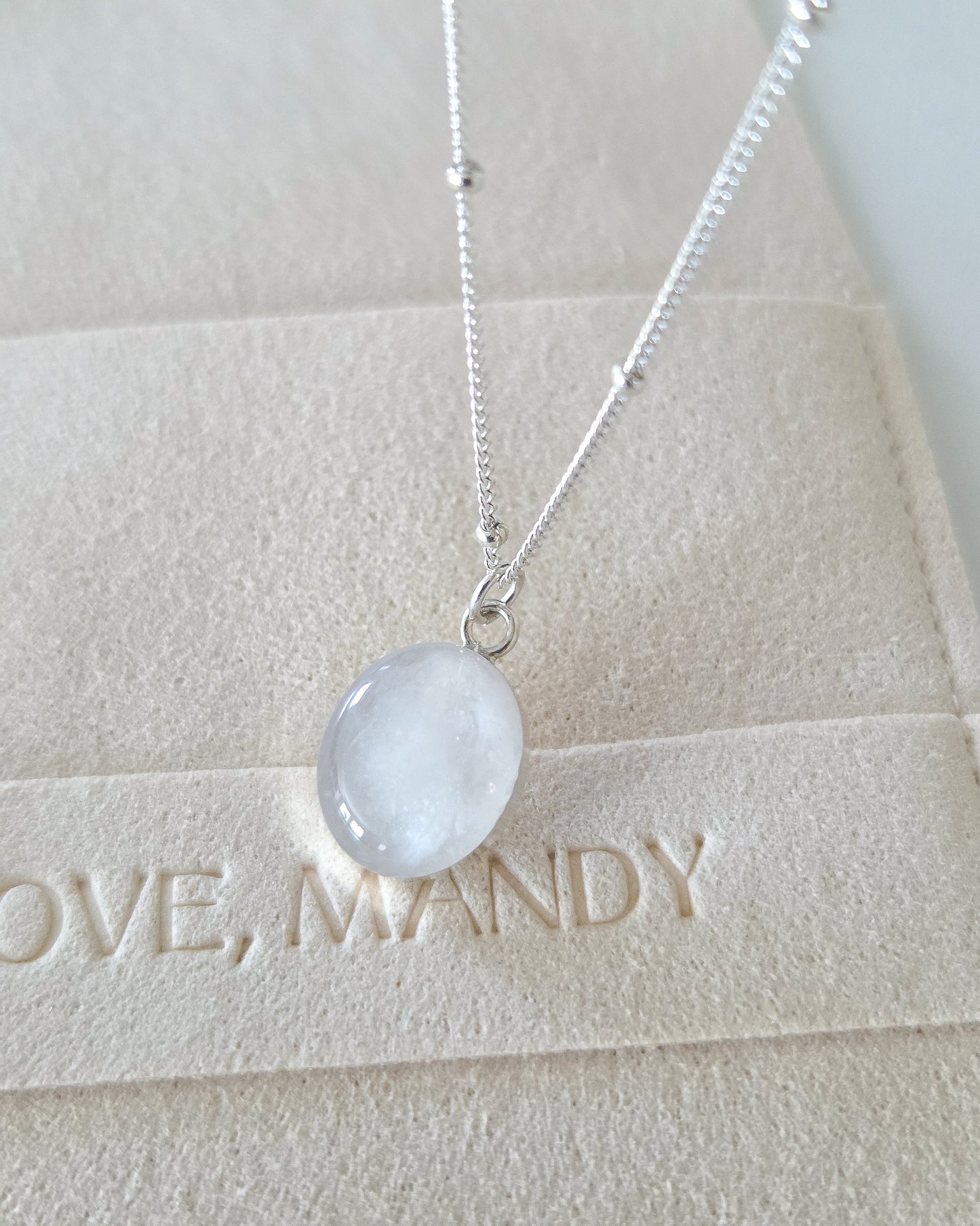 Cremation Oval Necklace in 925 Sterling Silver