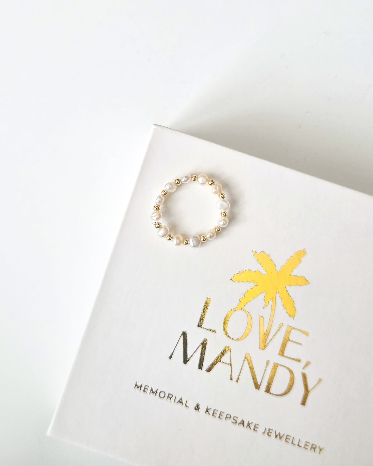 Beaded Pearl Ring