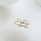Cremation Oval Fishhook Earrings in 14K Gold Filled