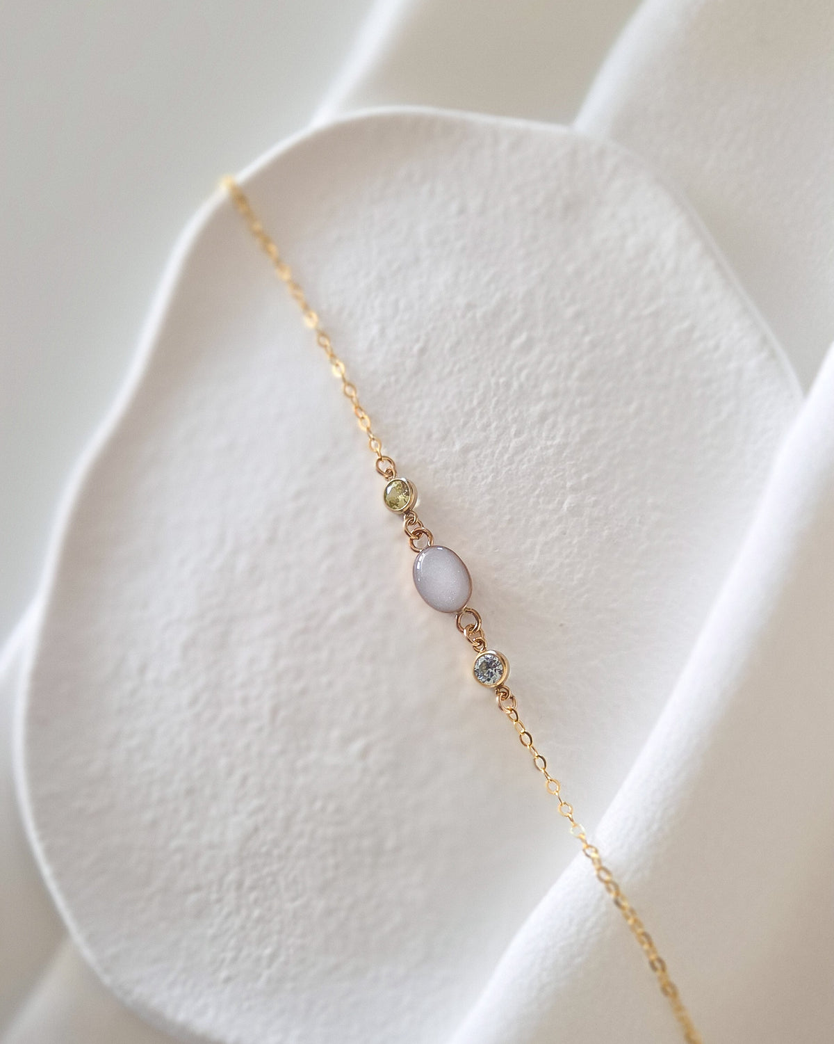 Milk Birthstone Bracelet
