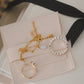 Milk Oval Necklace in 14K Gold Filled