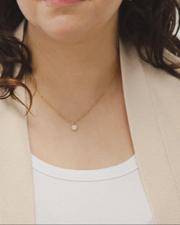 Milk Circle Necklace