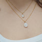 Cremation Oval Necklace in 14k Gold Filled