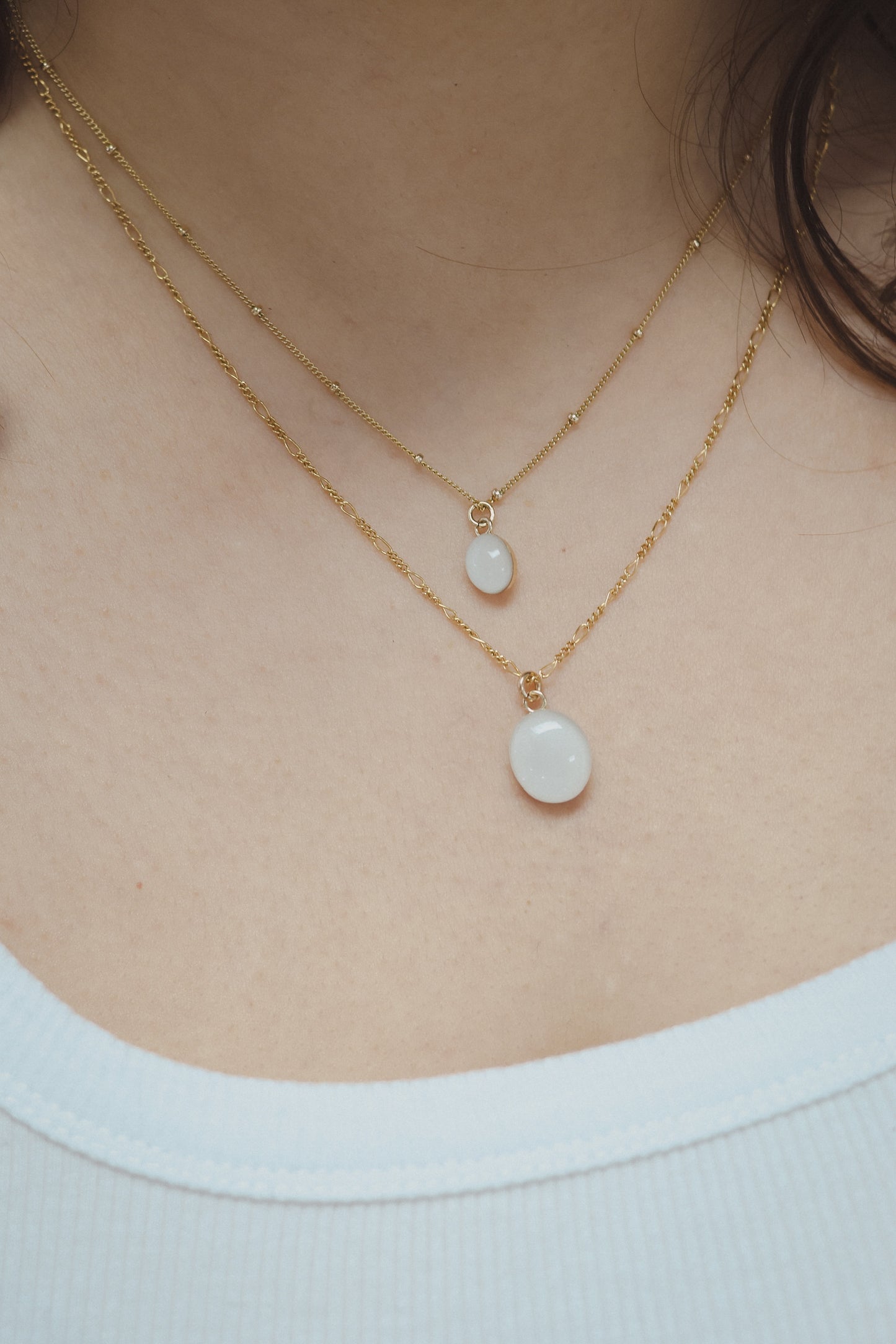 Cremation Oval Necklace in 14k Gold Filled