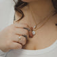 Cremation Oval Necklace in 14k Gold Filled