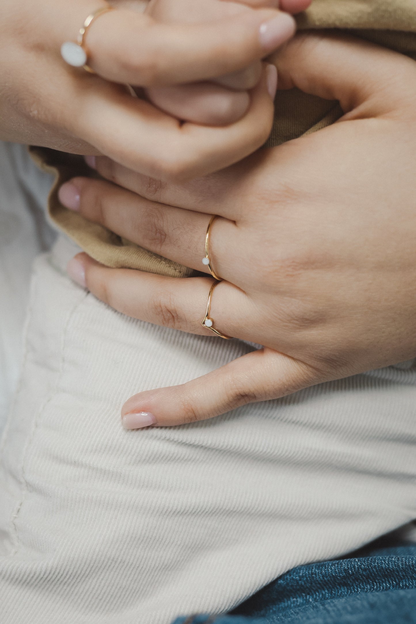 Cremation Chevron Ring