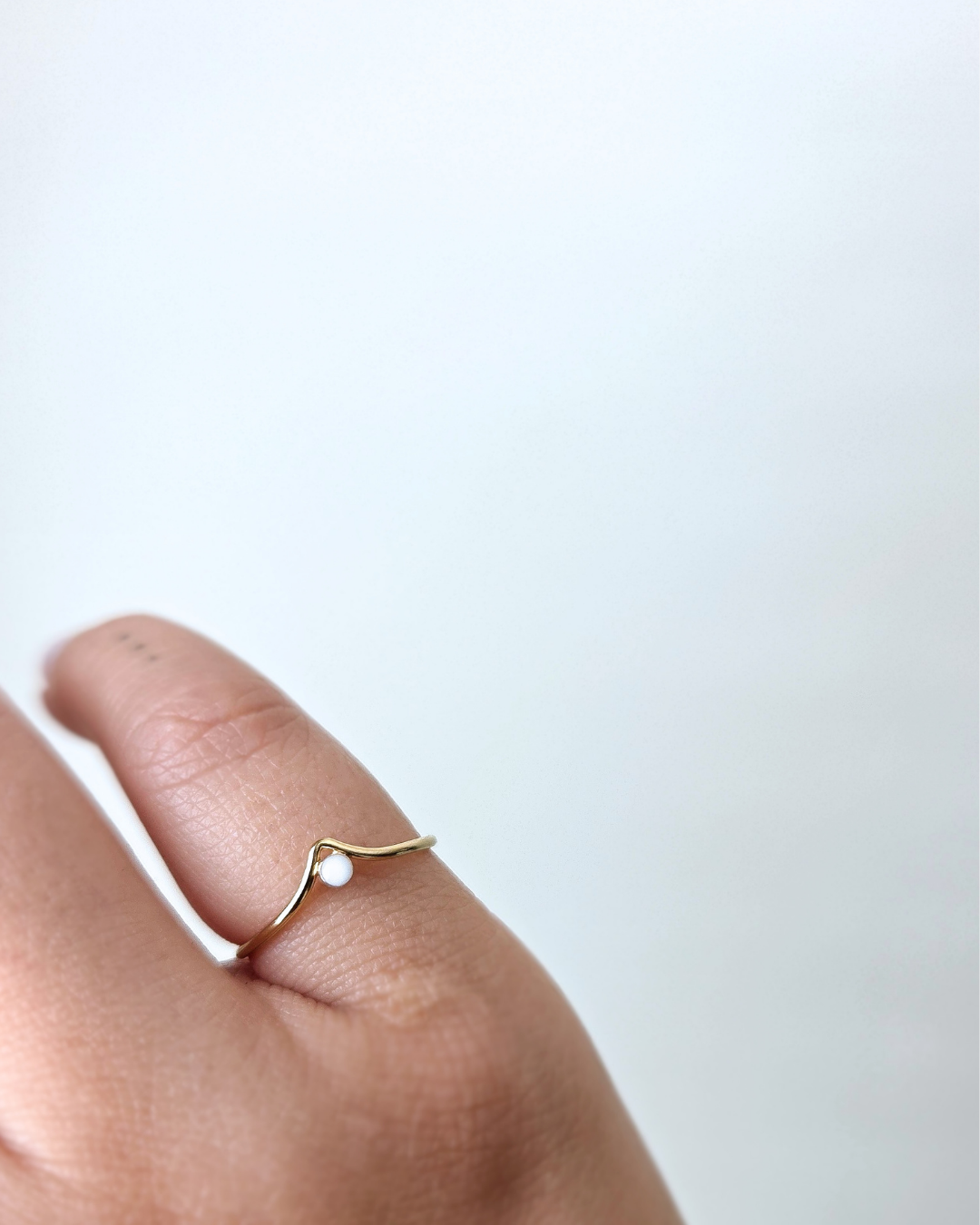 Cremation Chevron Ring