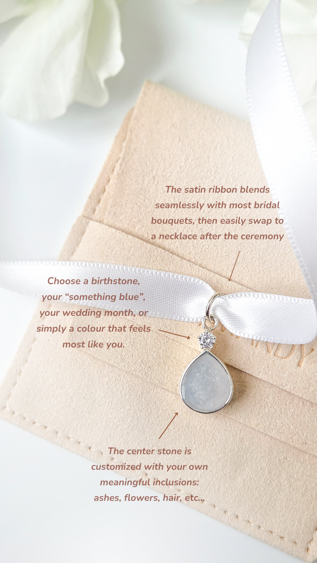 Wedding Keepsake Bridal Bouquet Charm