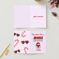 'This Card Don't Jingle Jingle, It Folds." Holiday Greeting Card