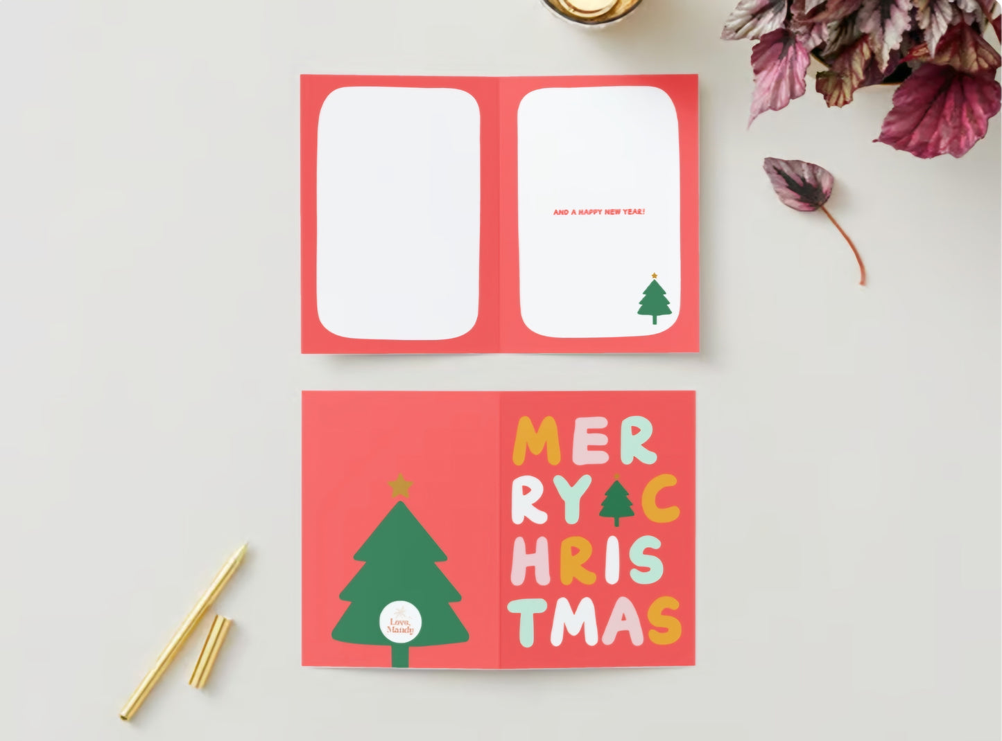 'Merry Christmas' Greeting Card