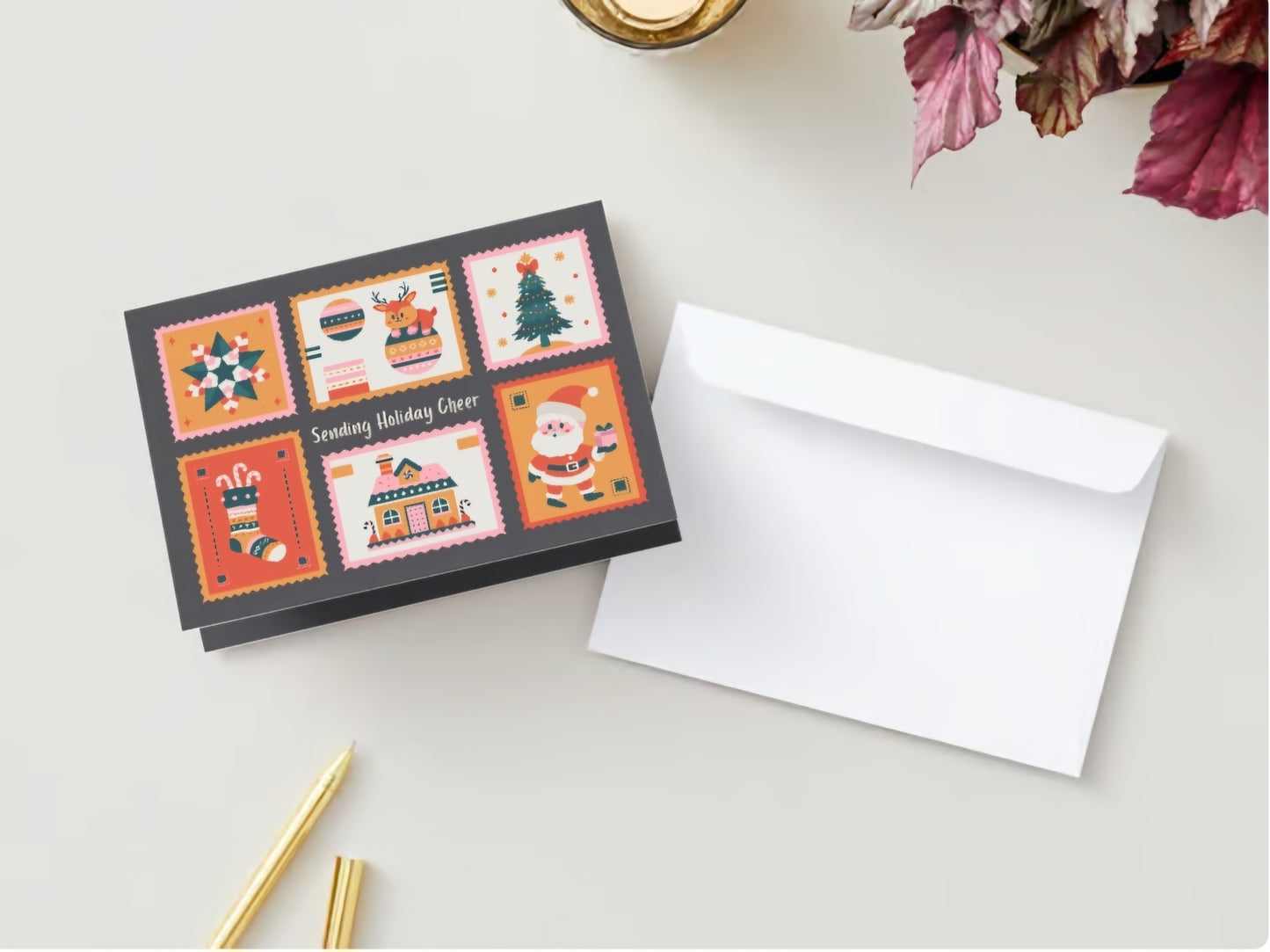 'Sending Holiday Cheer' Holiday Greeting Card