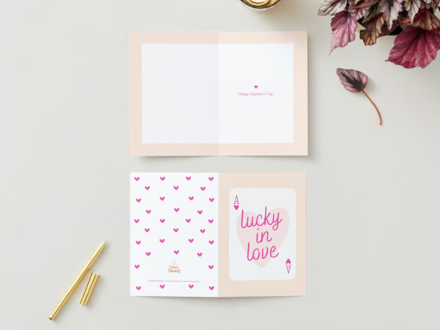 "Lucky in Love" Valentine's Day Greeting Card