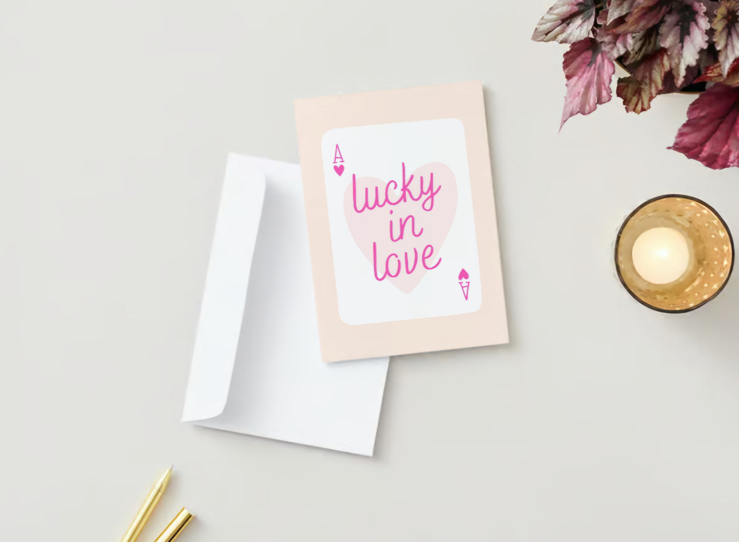 "Lucky in Love" Valentine's Day Greeting Card