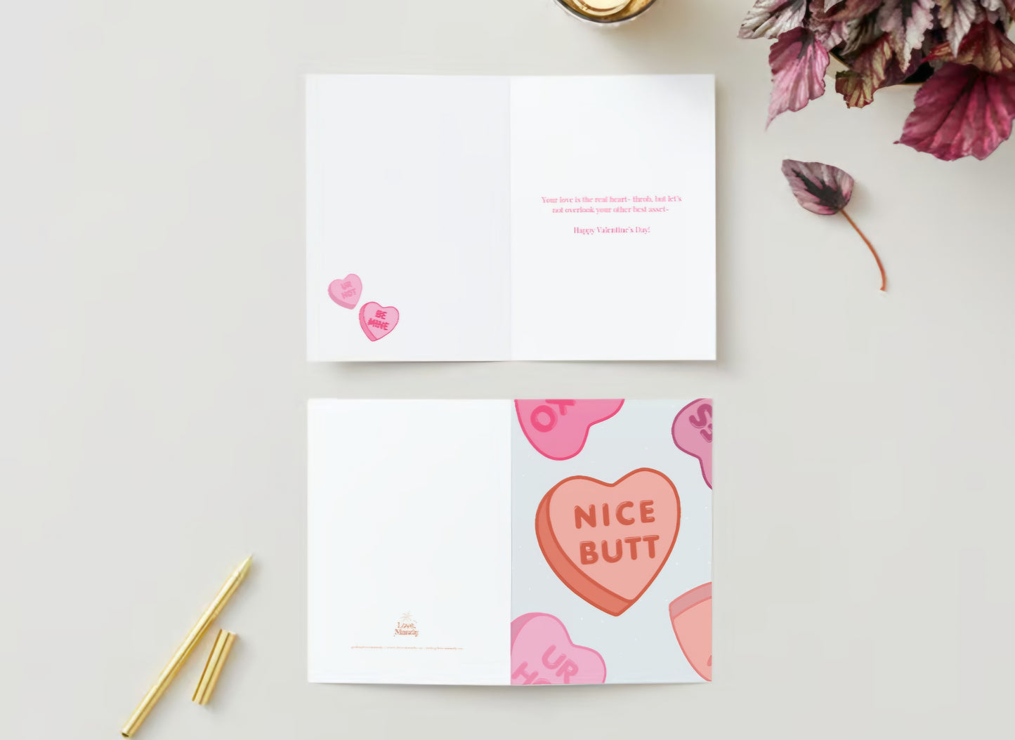 "Nice Butt" Valentine's Day Greeting Card