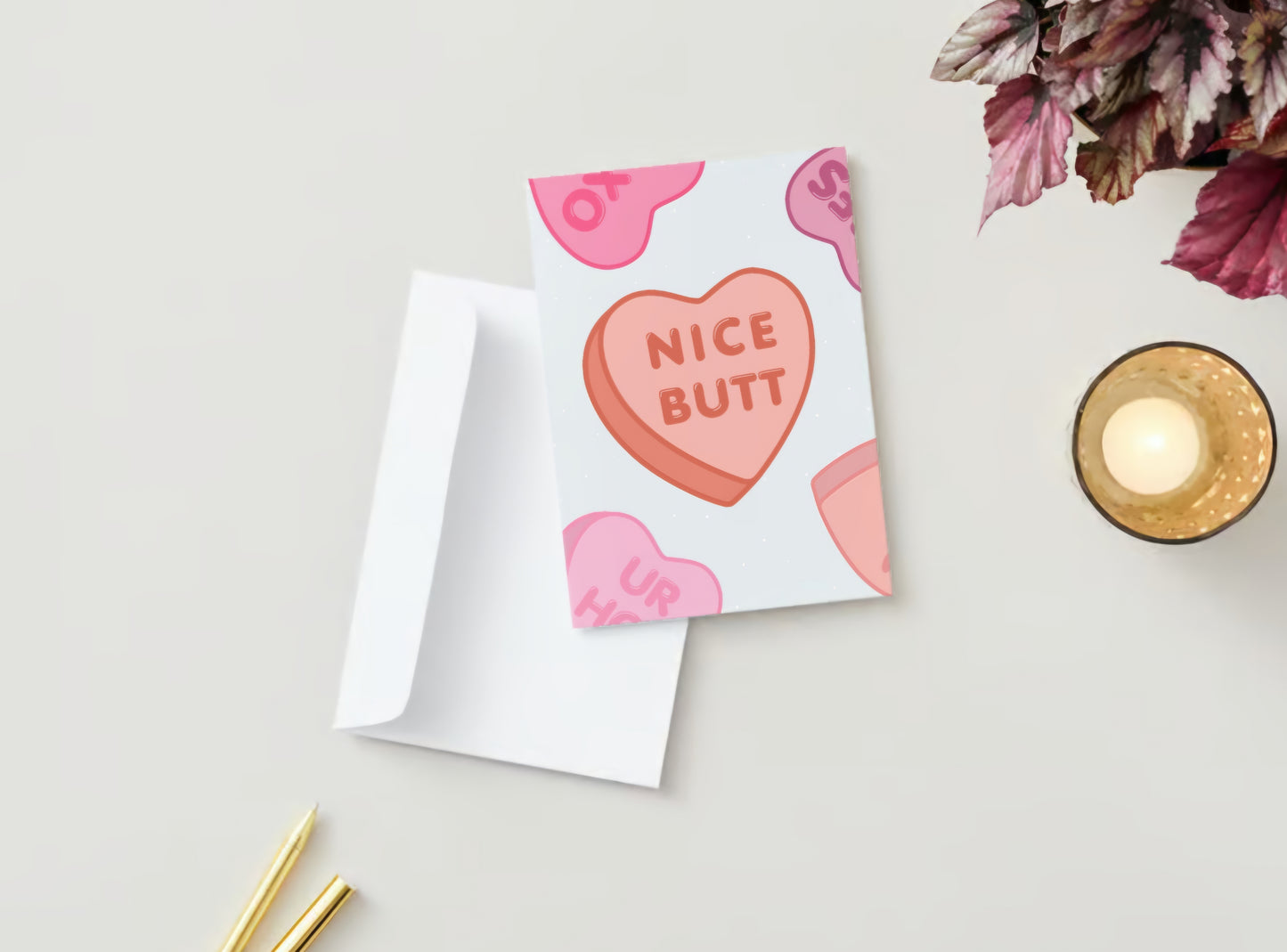 "Nice Butt" Valentine's Day Greeting Card