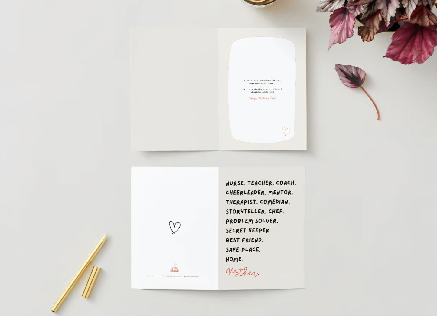 Pre- Order: "What is a Mother?" Mother's Day Greeting Card