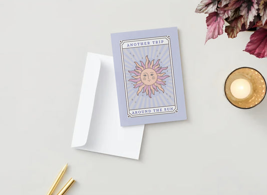 Sun Tarot Birthday Greeting Card