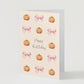 Pumpkins & Bows Birthday Greeting Card