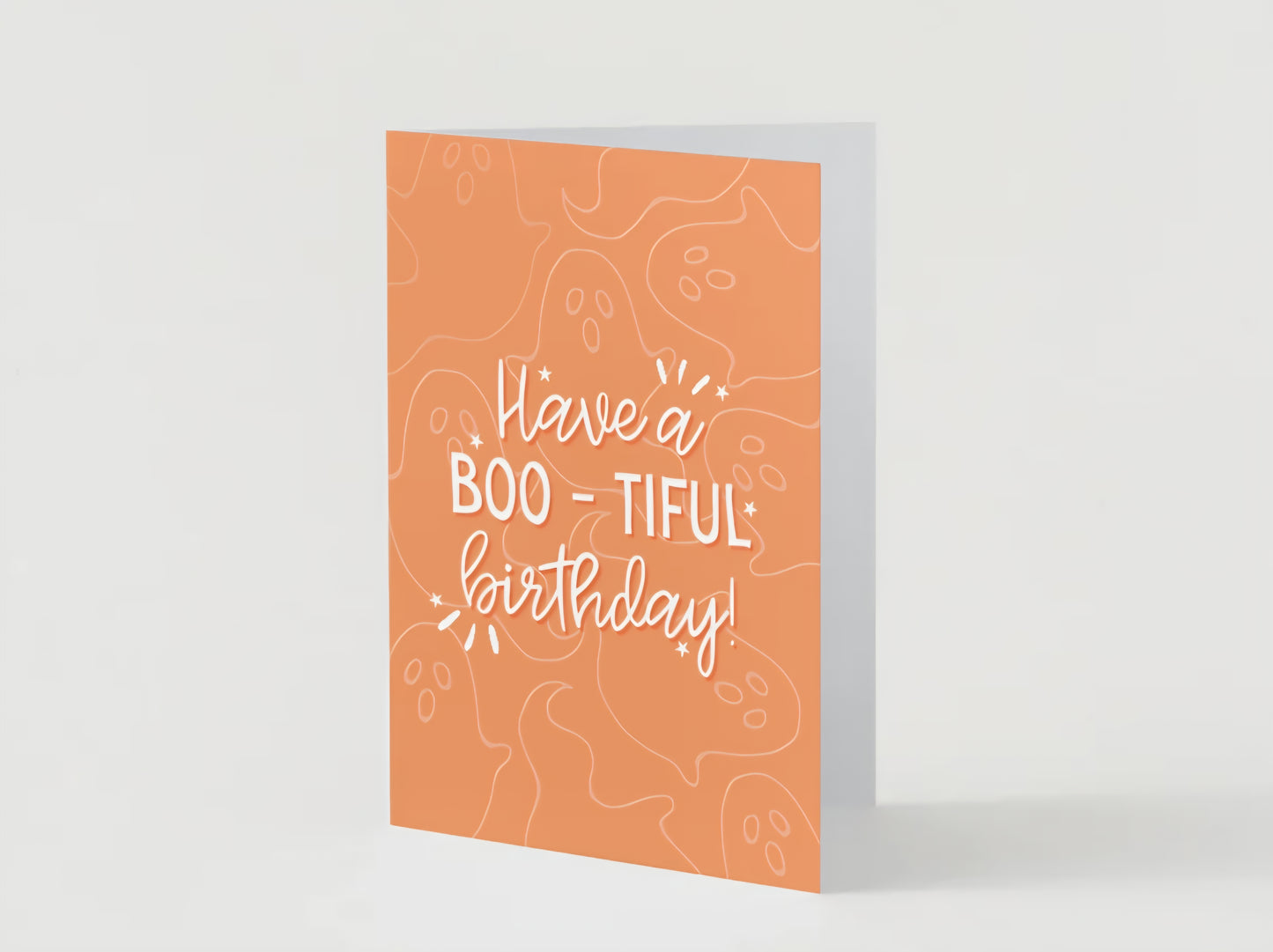 BOO - tiful Birthday Wishes Greeting Card