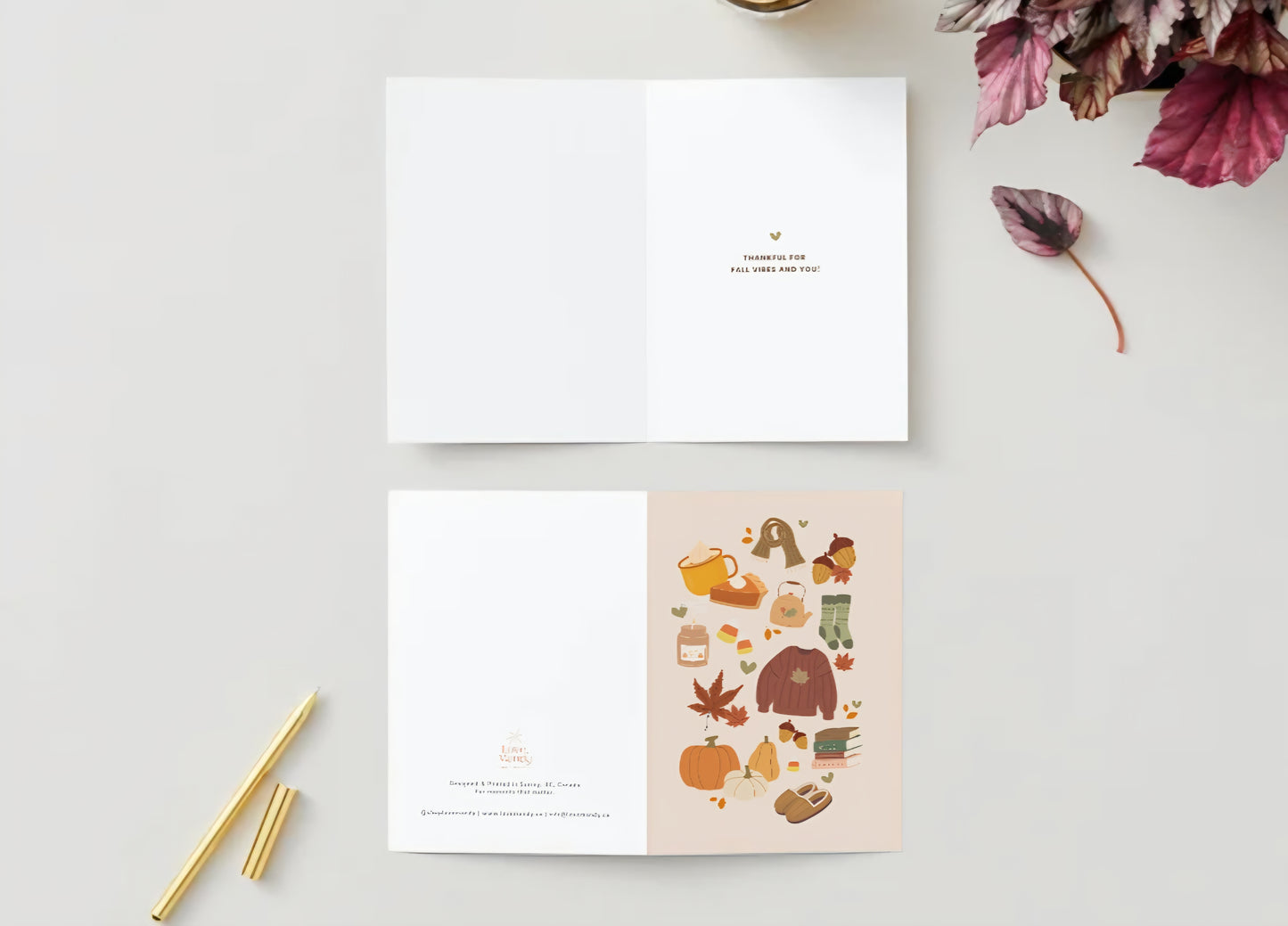 Fall Vibes Greeting Card