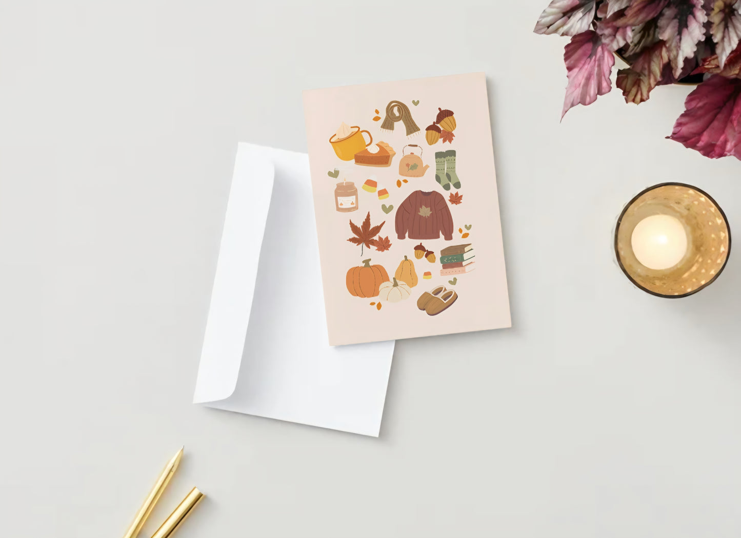 Fall Vibes Greeting Card
