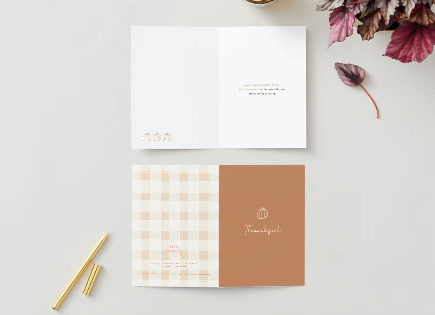 Thankful Pumpkin Greeting Card