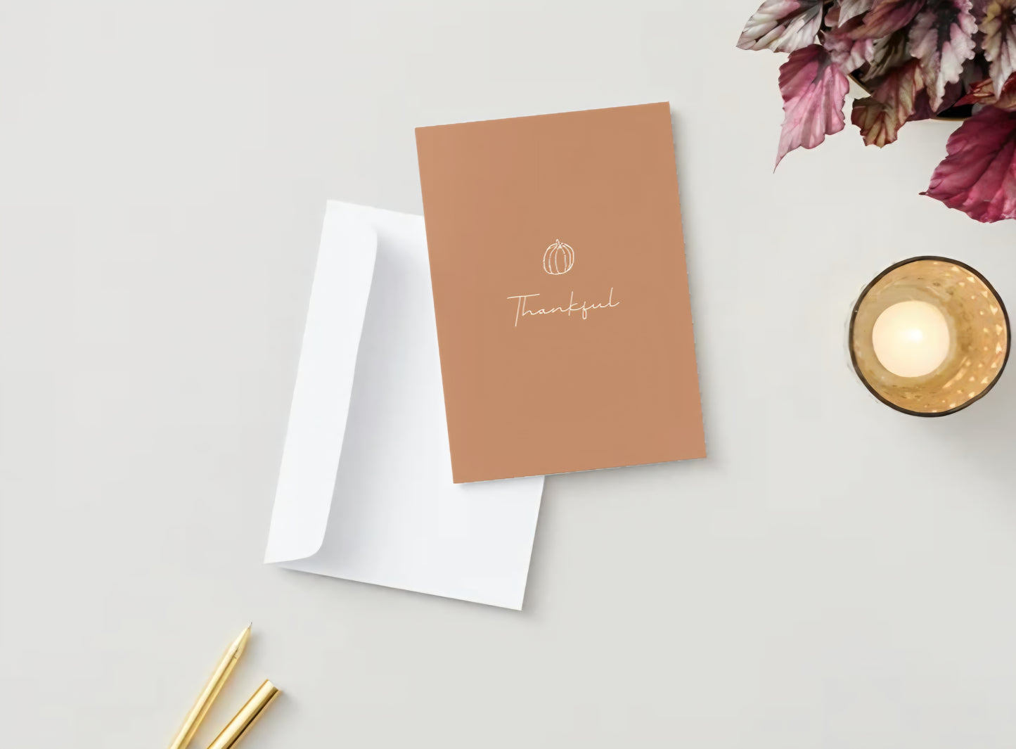 Thankful Pumpkin Greeting Card