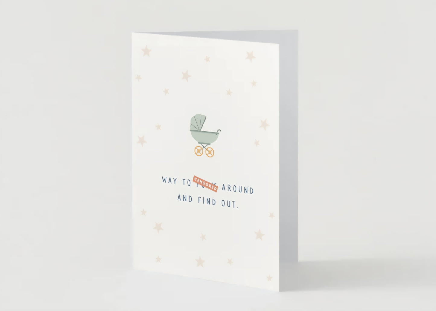 Censored Baby Shower Greeting Card