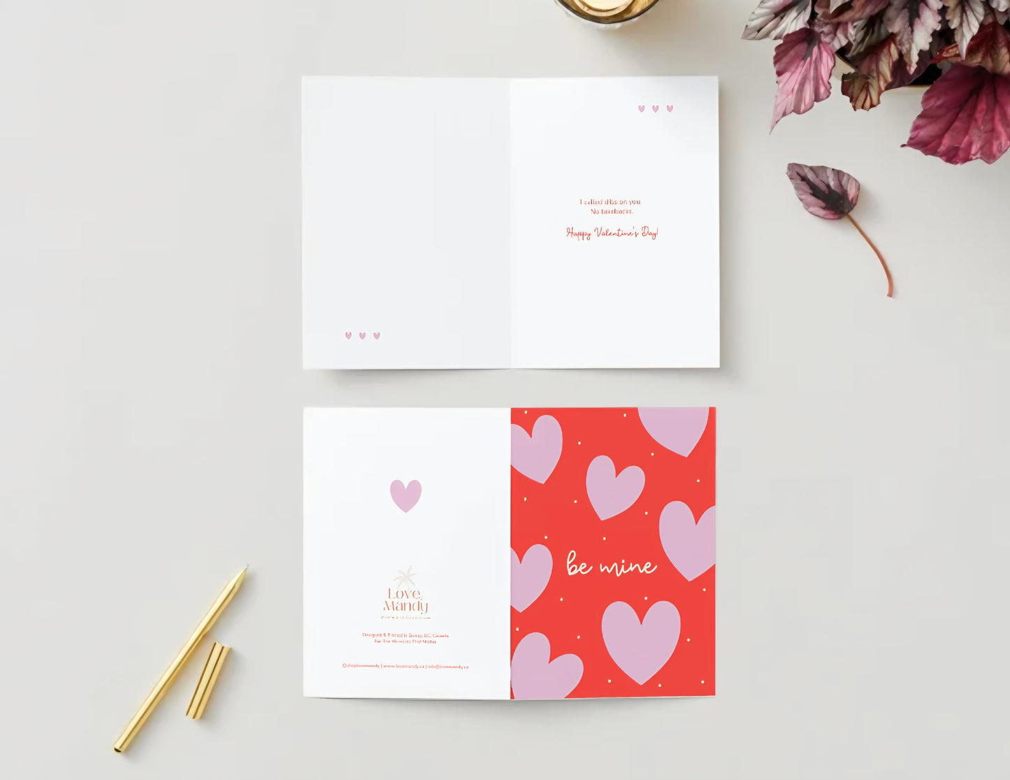 "Be Mine" Valentine's Day Greeting Card