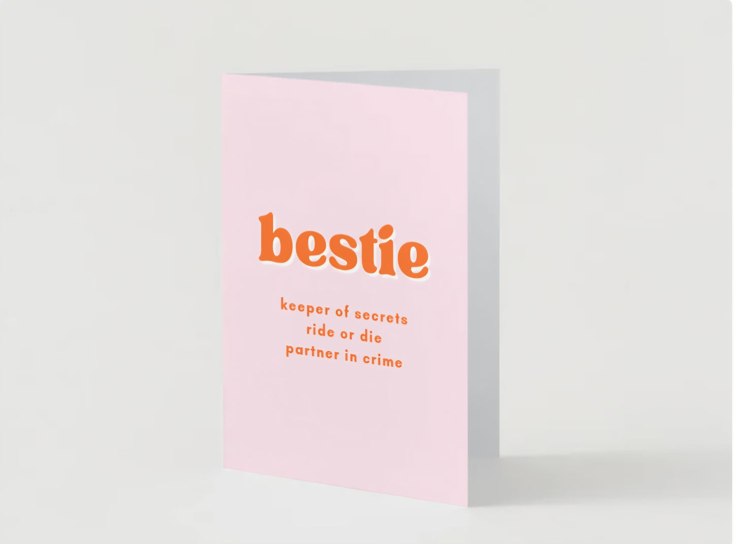 "Bestie" Friendship Greeting Card